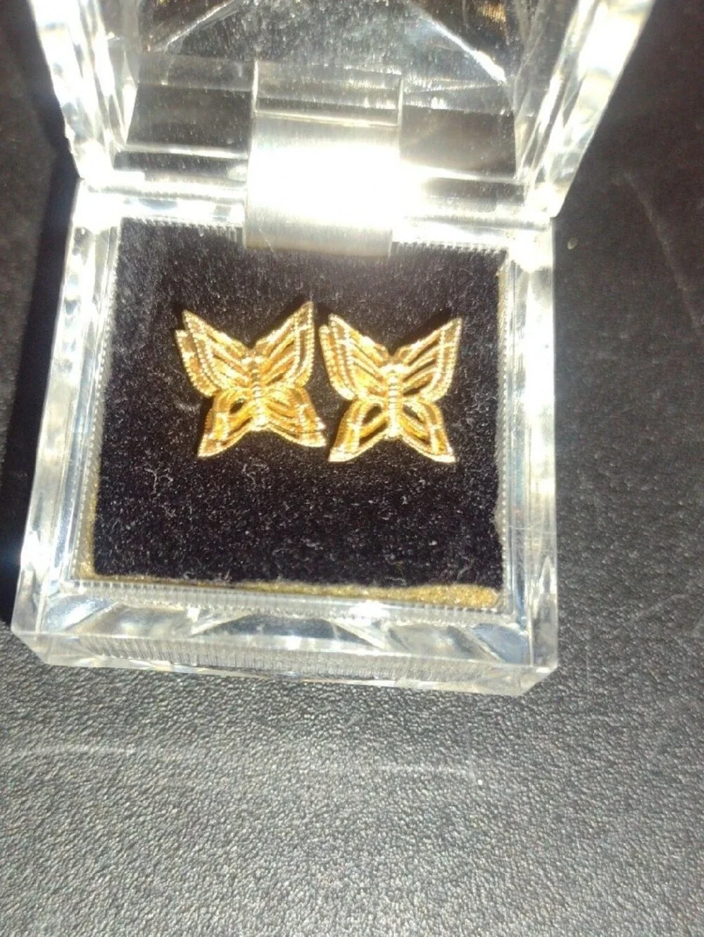 Gold Butterfly Stud Earrings - Women Jewelry